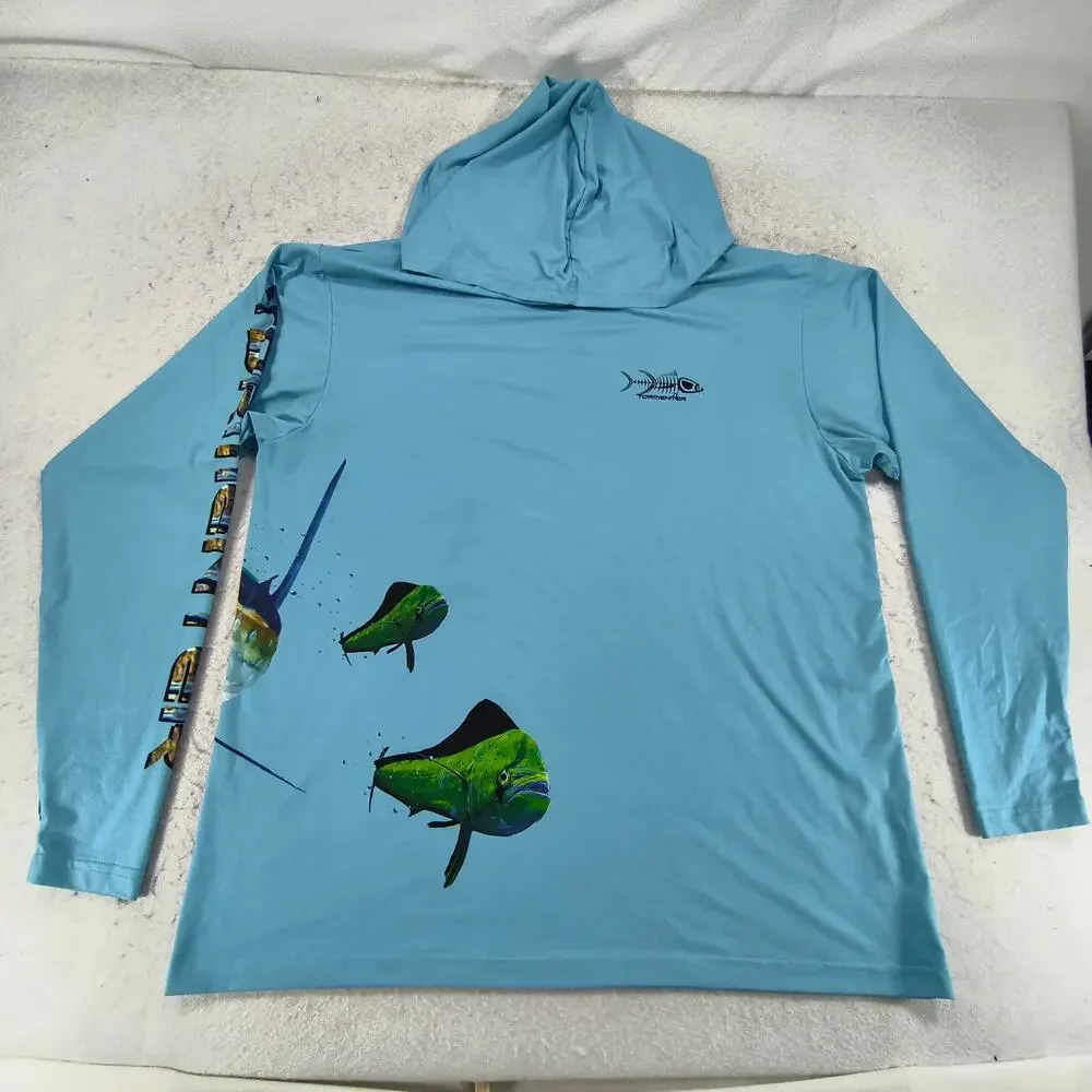 Tormenter Pullover Long Sleeve Outdoor Hoodie Mens Size Large L Blue
